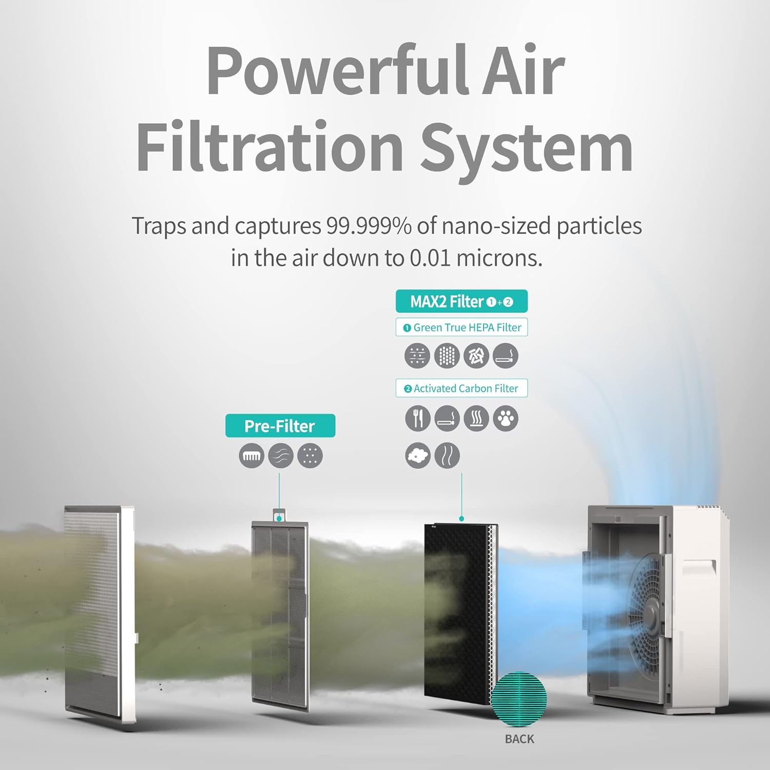 Coway Airmega 250250S - Juego de filtros de repuesto para purificador de aire,...