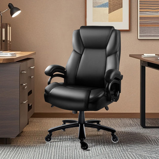Waleaf Silla de oficina grande y alta de 500 libras, silla de oficina ejecutiva...