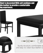 Juego de mesa de comedor para 4, mesa de cocina moderna y sillas para 4, juego