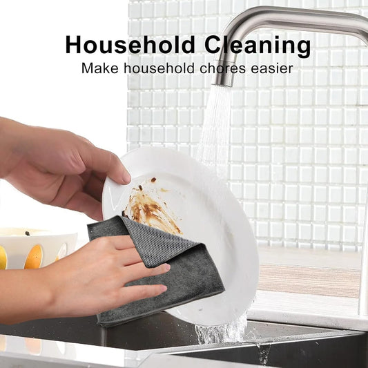 Trapos de microfibra de alta absorción para limpieza de cocina, toallas de