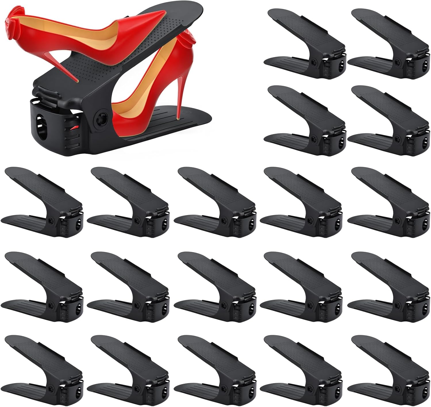 HOMOKUS Organizador de ranuras para zapatos para la organización del armario,