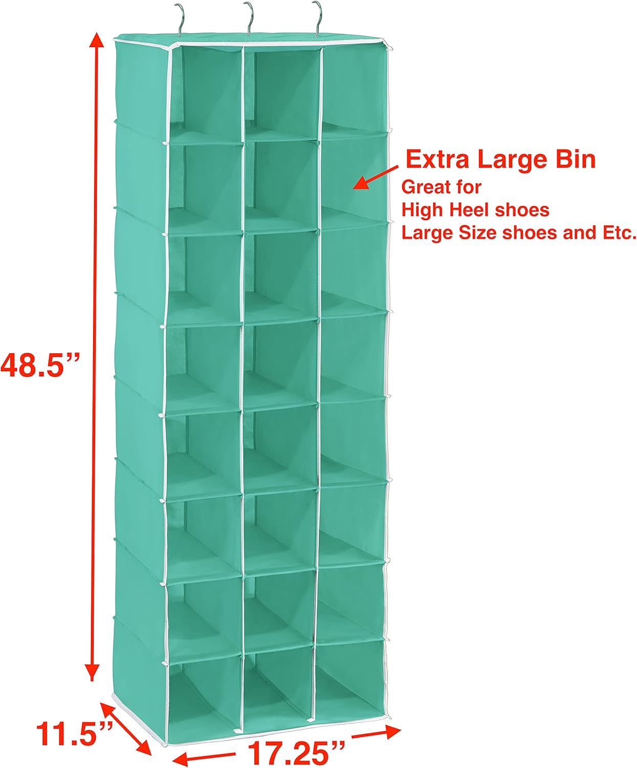 Simple Houseware Organizadores colgantes de armario con estantes de zapatos de...