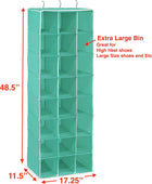 Simple Houseware Organizadores colgantes de armario con estantes de zapatos de...