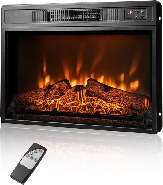 ORALNER Inserto de chimenea eléctrica de 23 pulgadas, calentador de chimenea...