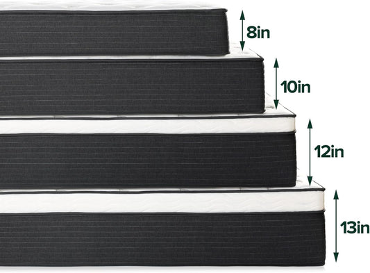 Colchón híbrido Comfort Essential de 10 pulgadas, soporte para aliviar la