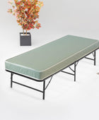 Zayton, Base de cama Quickbase de metal de 14 pulgadas con colchón de vinilo de...
