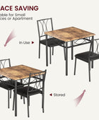 IDEALHOUSE Juego de mesa de comedor para 2, mesa de cocina y sillas para 2,