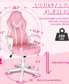 JOYFLY Silla de juegos rosa para niños, silla de jugador para adolescentes y...