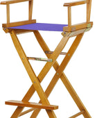 Casual Home 230-05021-41 - Silla de director de 30 in, marco de roble miel, con...