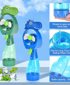 QearFun Ventilador de niebla de mano de dinosaurio con spray de agua,...