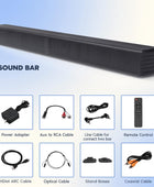 Barra de sonido, altavoces de graves para Smart TV con subwoofer dual sistema...