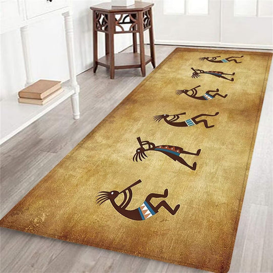 Alfombra de pasillo larga rústica del suroeste para pasillo, alfombra de área