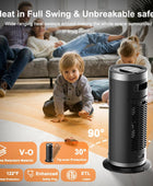 Calentador de espacio de 1500 W de 16 pulgadas con control remoto y termostato,...