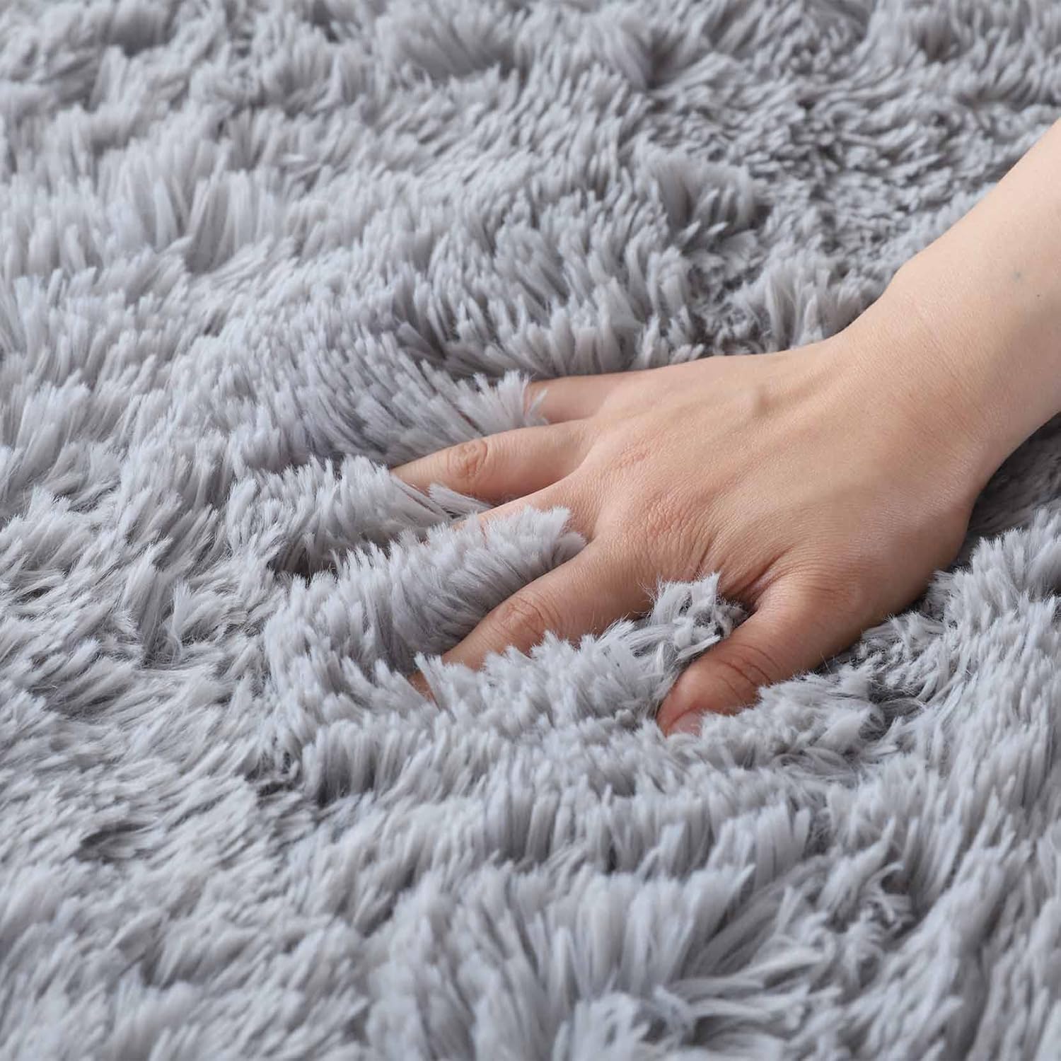 Alfombra mullida para dormitorio, 4 x 4 pies, alfombra suave para habitación de