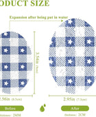3 Pack Kitchen Sponges, Gingham-Pattern-Pastel-vichys Non-Scratch Scrubber for