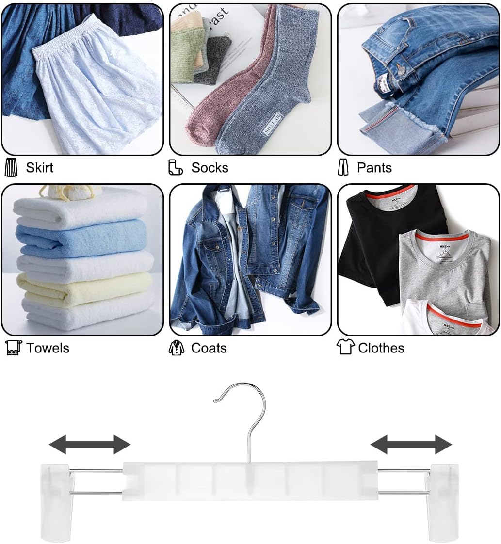 Perchas para pantalones, soportes para faldas que ahorran espacio con ganchos...