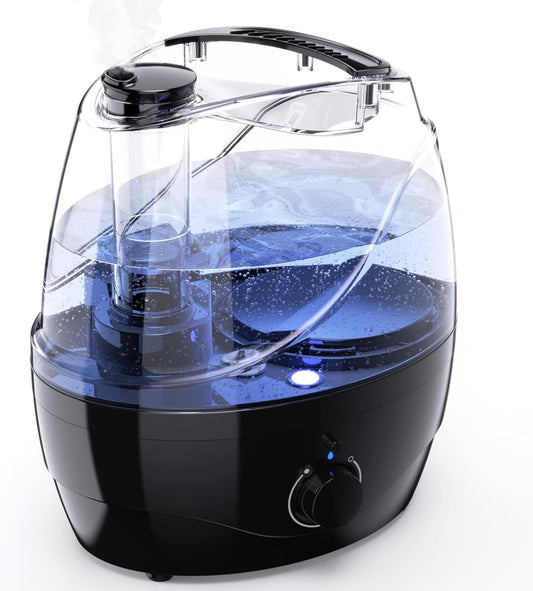 Humidificadores de niebla fría para dormitorio con tanque de agua de 2.2L, 24...