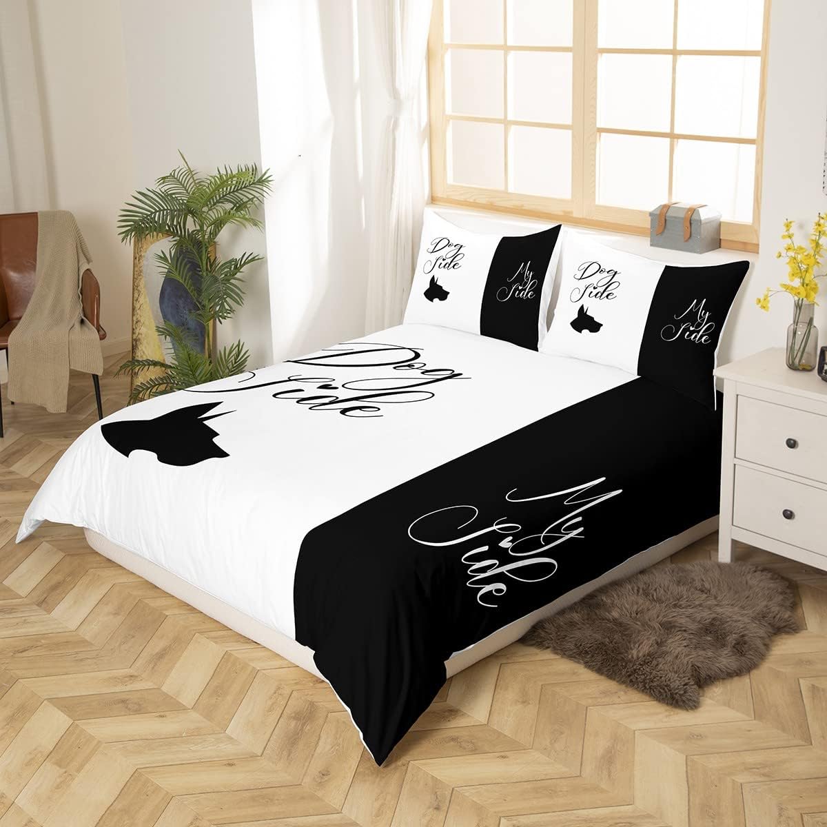 Erosebridal Juego de funda de edredón con 2 fundas de almohada de microfibra...