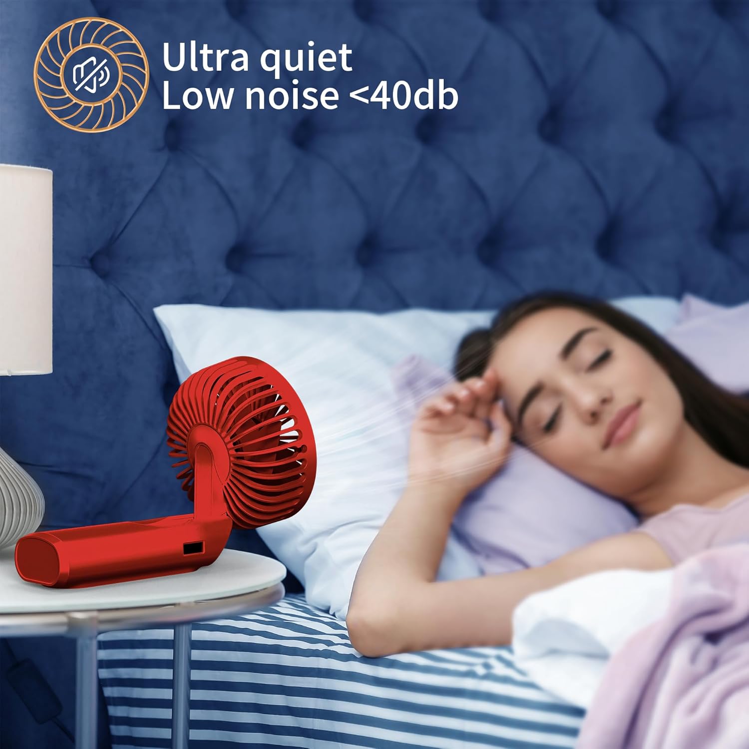 Ventilador de mano, ventilador portátil, ventilador personal recargable por USB...
