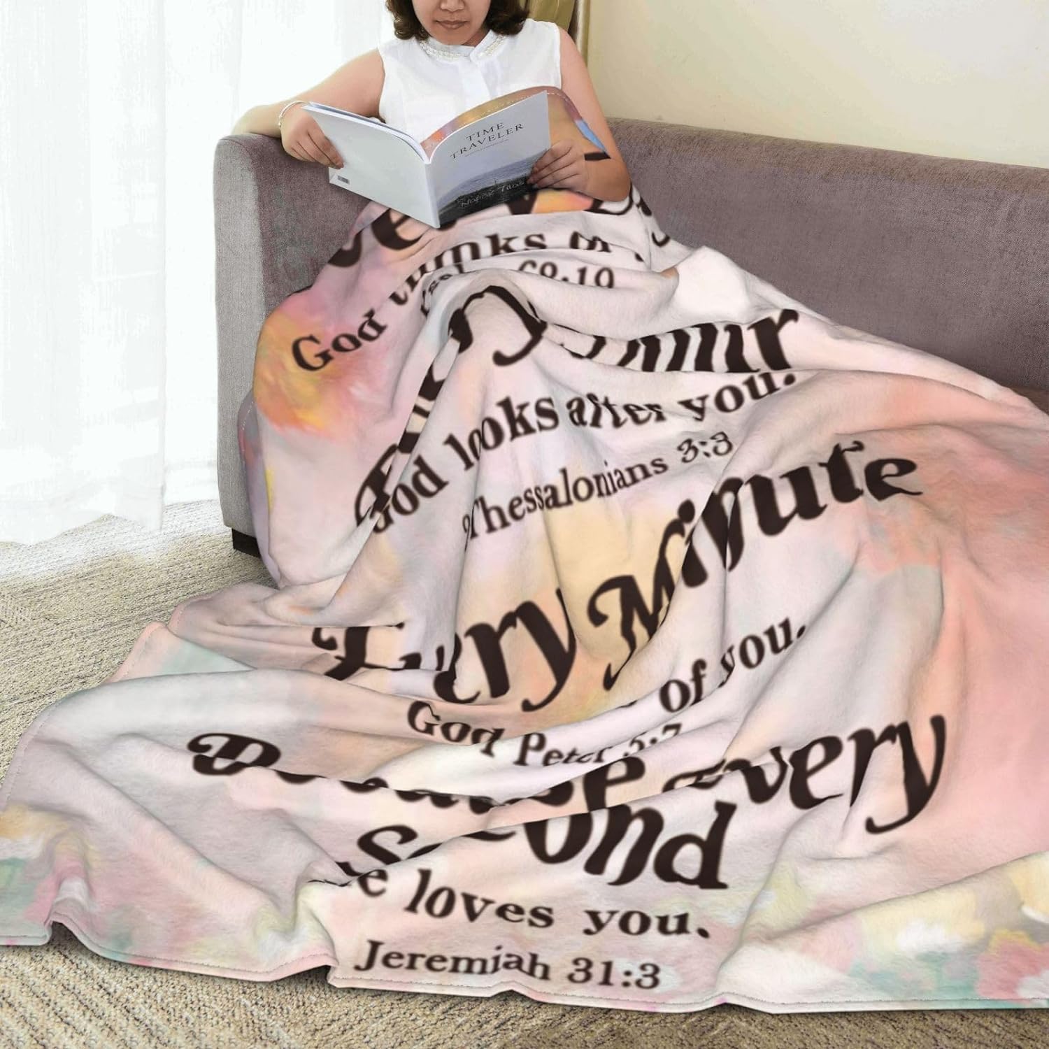 Mantas cristianas suaves para mujer, regalos inspiradores para mujer, regalos...