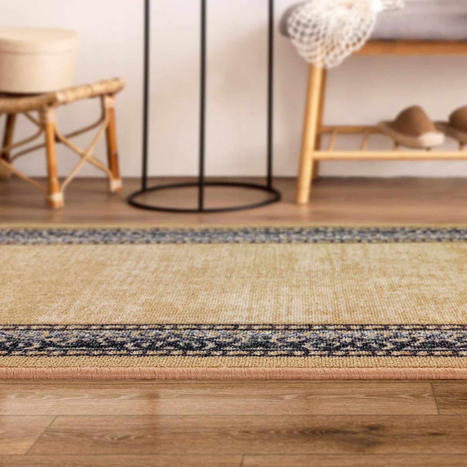 Antep Rugs Alfombras Bordered Modern 2x5 antideslizante (antideslizante) pelo...