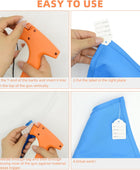 Pistola de etiquetado para ropa, kit de pistola de fijación de etiquetas de...