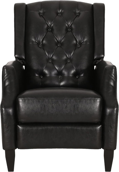 Christopher Knight Home Sadlier Recliner, negro medianoche + marrón oscuro