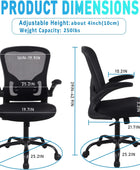 Flysky Silla ergonómica de escritorio de oficina, silla giratoria de malla...