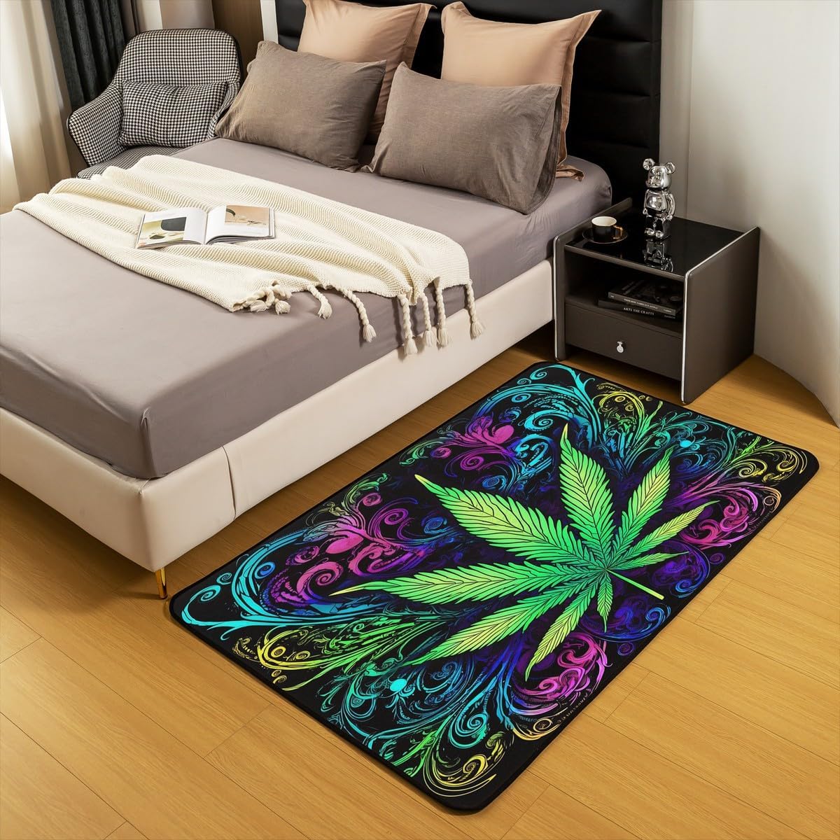 Alfombra de área de 5 x 7 pies y alfombrillas, juego de alfombras decorativas...