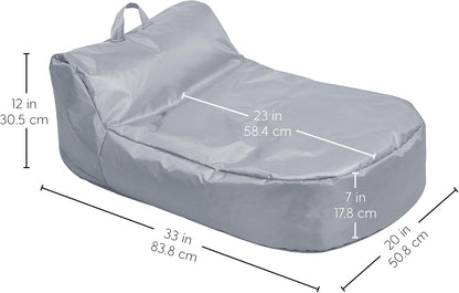 Factory Direct Partners 10485-GY Cali Siesta Sack - Puf, tela Oxford recubierta...