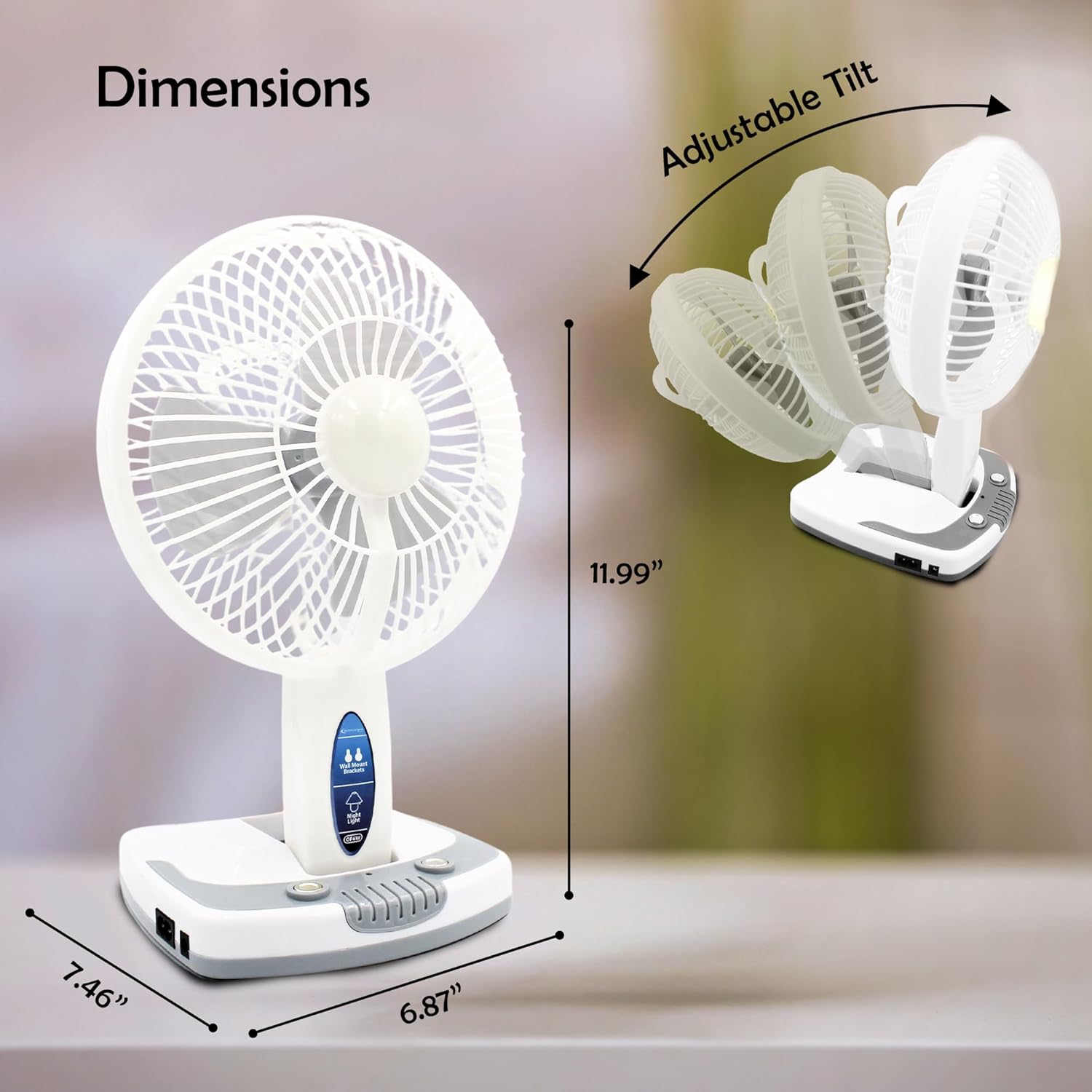 Technical Pro (Cantidad 2 Adventure Series Ventilador de escritoriopared...