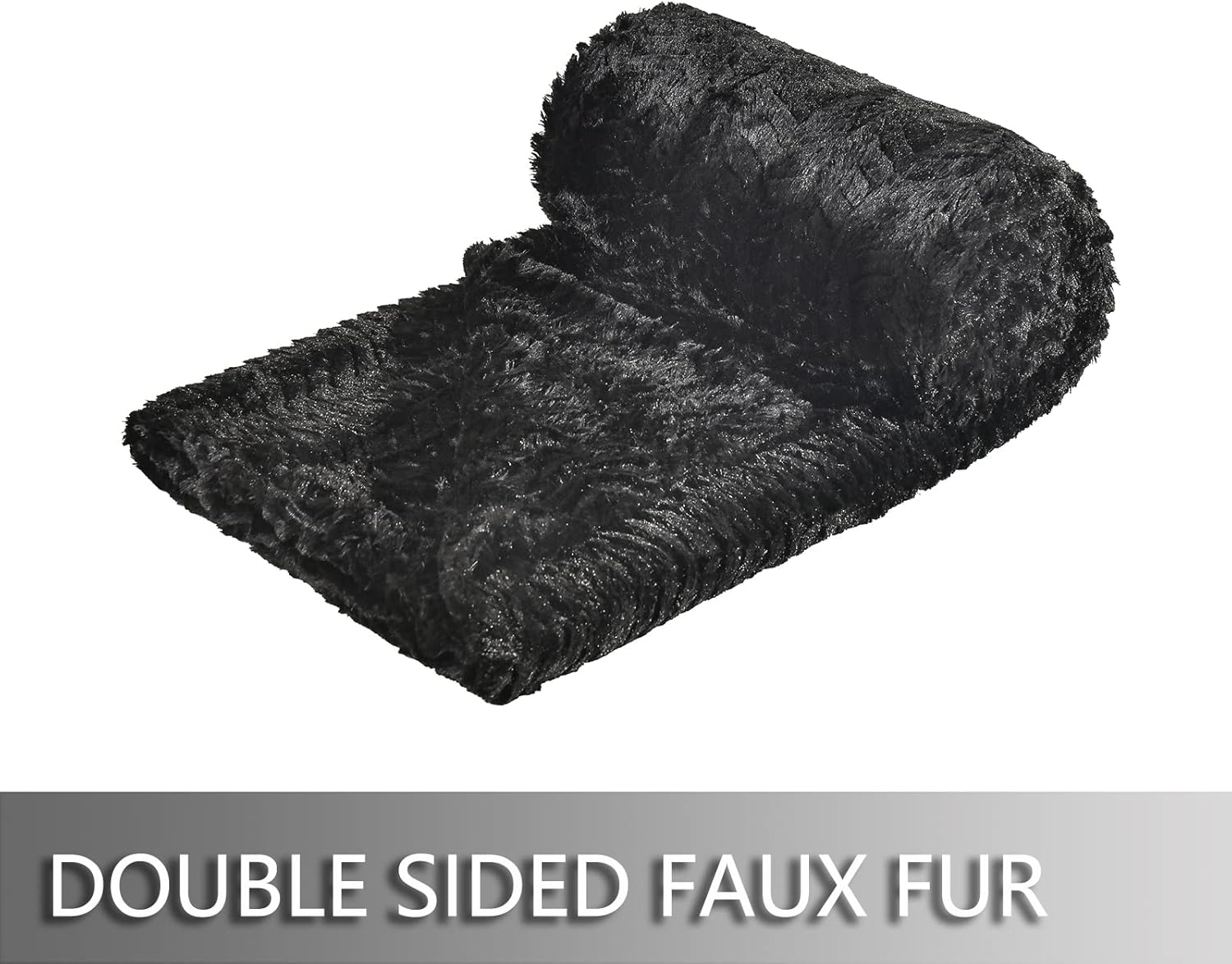 YUSOKI Manta de lujo de piel sintética de doble cara (sin almohadas), suave y...