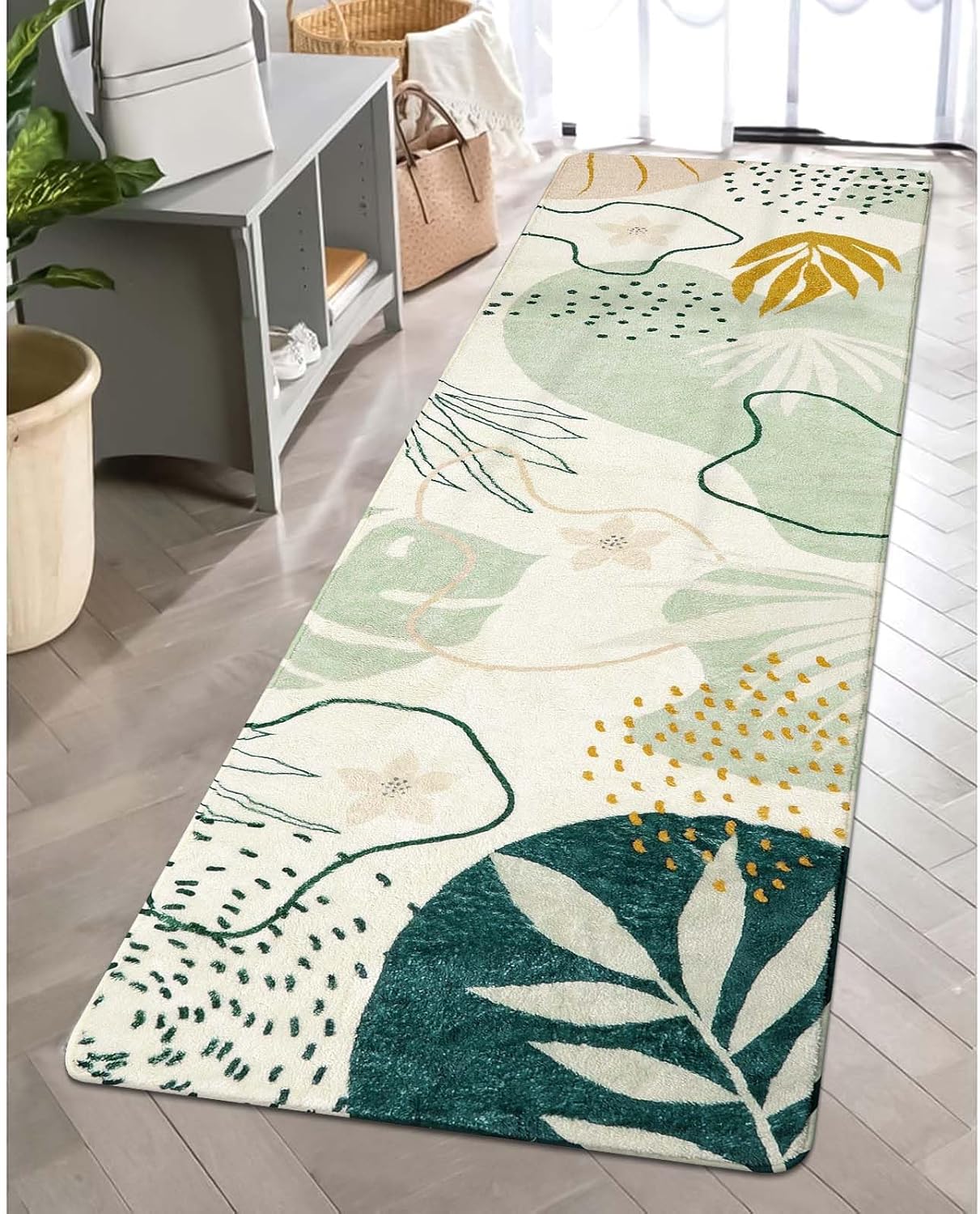 Lahome - Alfombra lavable de pasillo extralarga de 2 x 10 pies, antideslizante,...