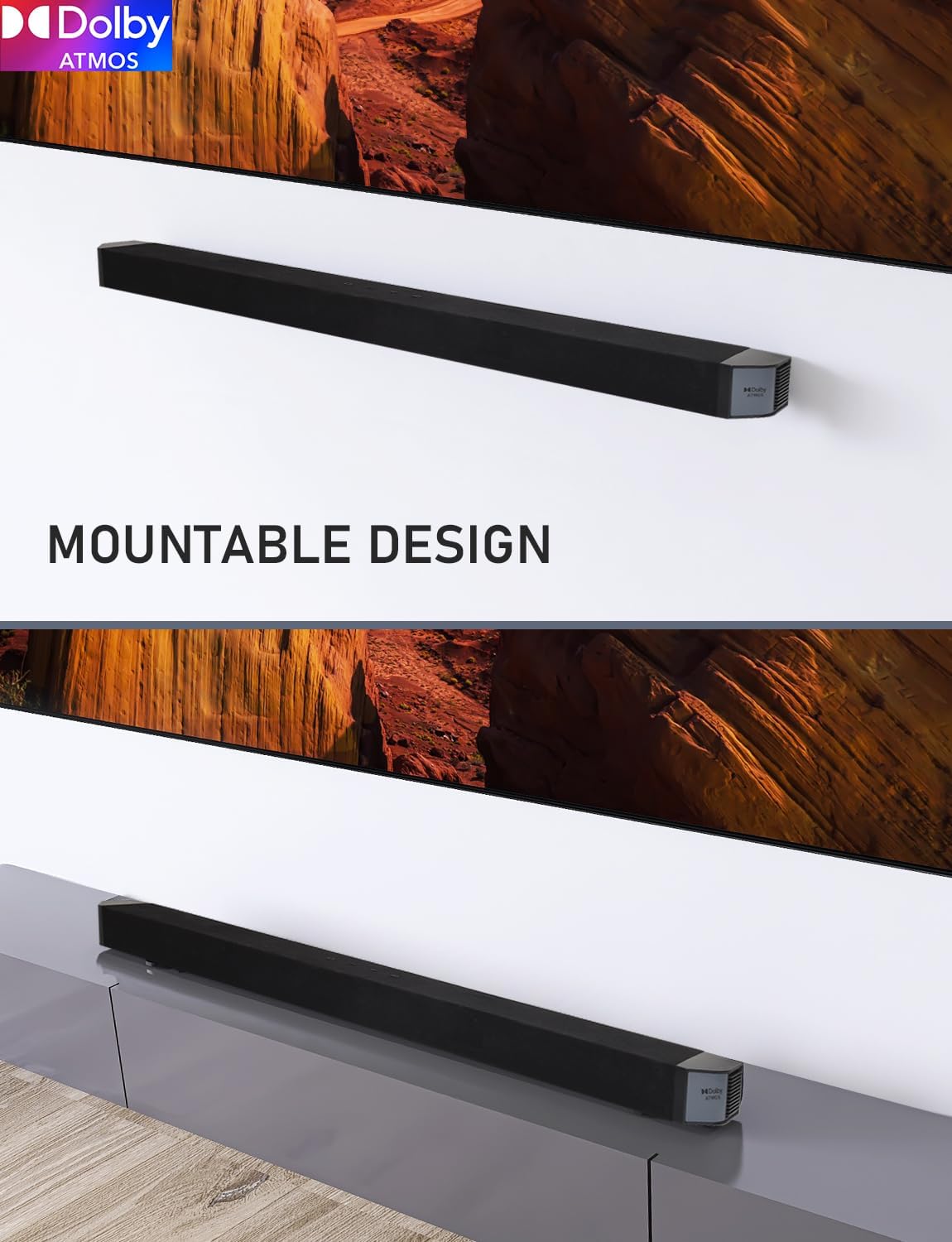 5.1.2 Barra de sonido Dolby Atmos prémium con subwoofer inalámbrico, Bluetooth...