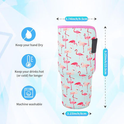 Fundas aisladas de neopreno reutilizables, idea para vaso de 40 onzas con asa