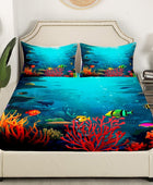 Underwater World - Juego de ropa de cama 3D con diseño de tortuga marina y...