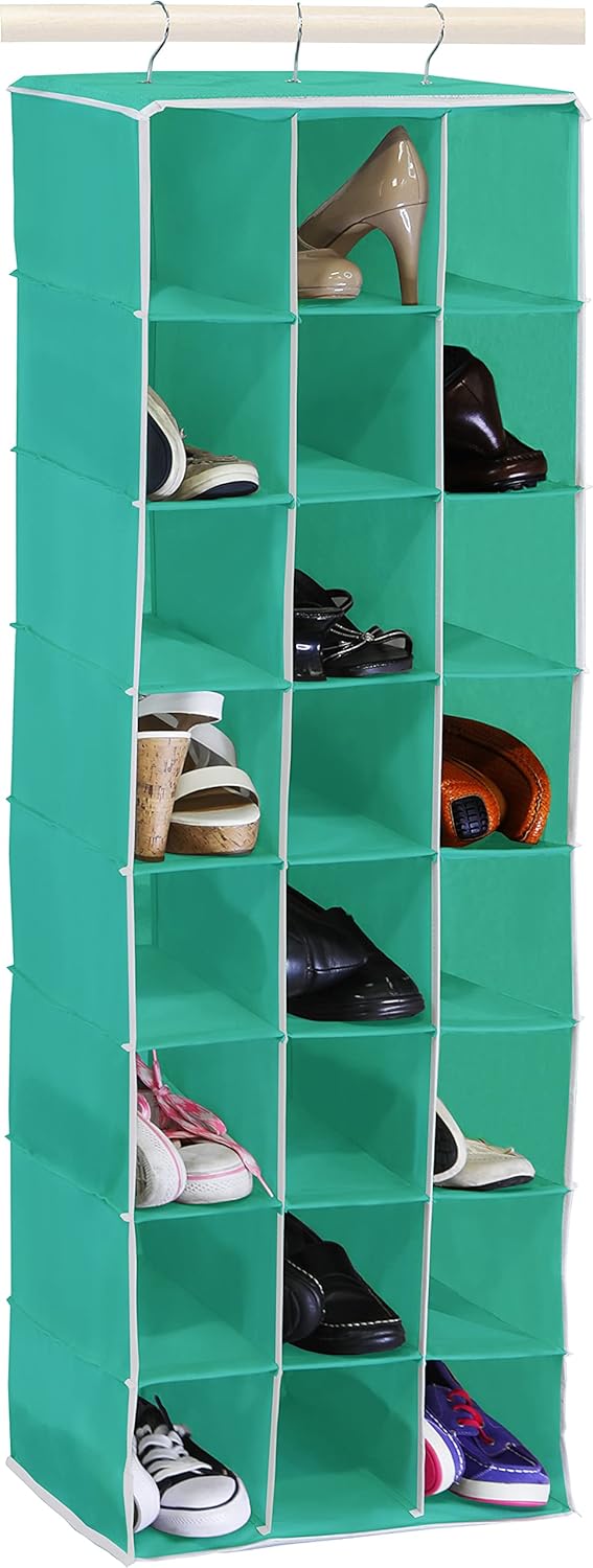 Simple Houseware Organizadores colgantes de armario con estantes de zapatos de...