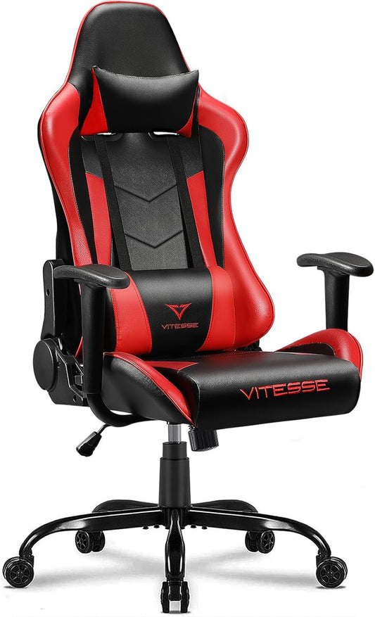 Silla de computadora VIT para videojuegos con respaldo alto de PC, ergonómica...