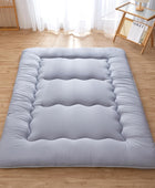 Colchón de futón japonés plegable de tatami, tapete de dormir enrollable con...