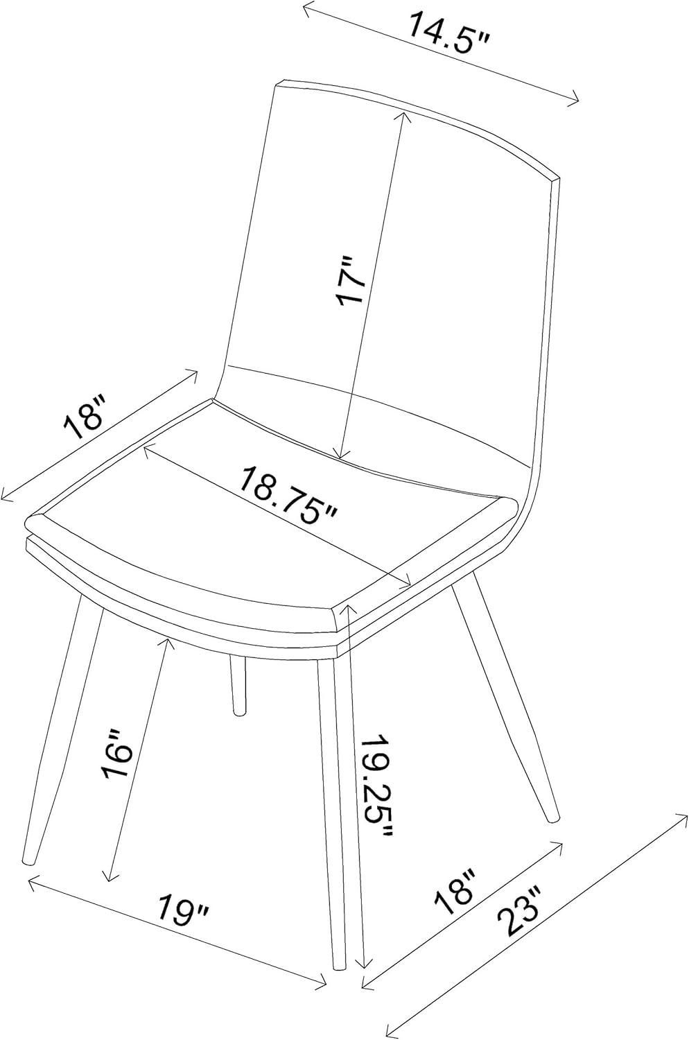 Coaster Home Furnishings Ortega Silla auxiliar de comedor con respaldo sólido,