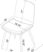 Coaster Home Furnishings Ortega Silla auxiliar de comedor con respaldo sólido,