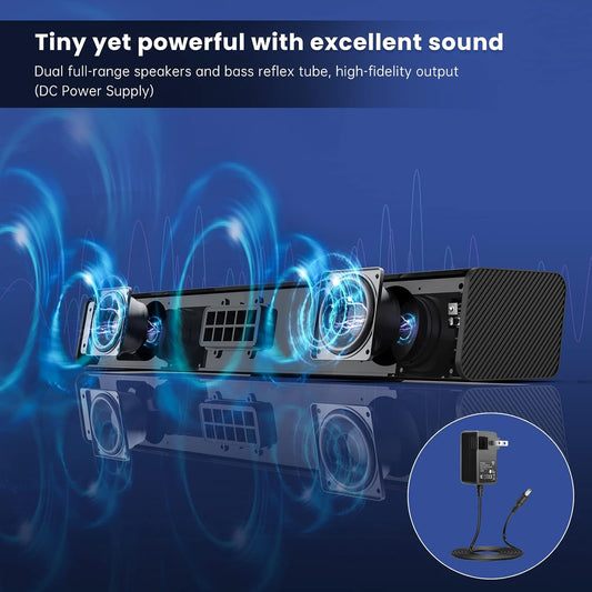 Barra de sonido, BESTISAN Barra de sonido de 50 vatios con HDMI, óptica,...
