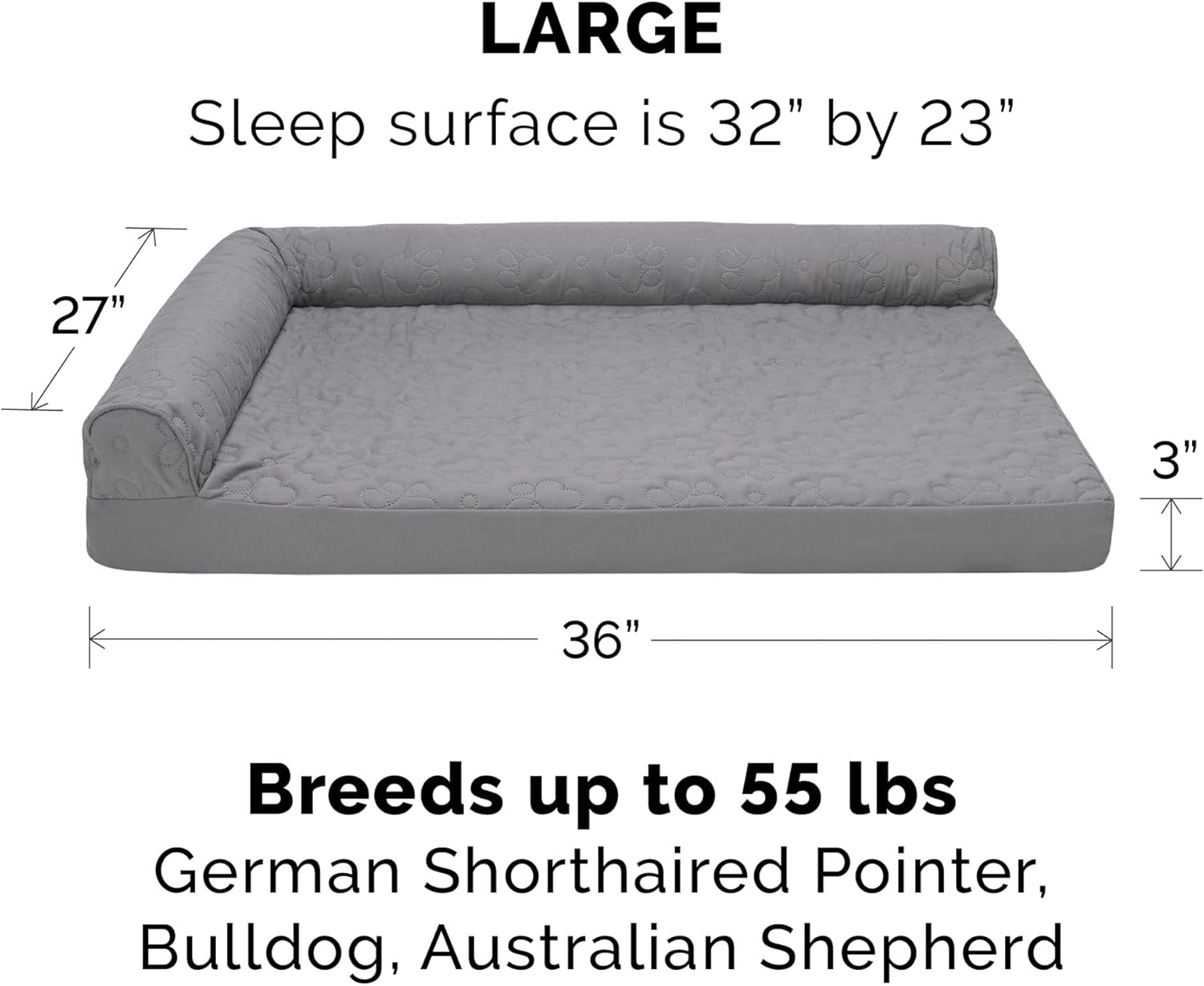 Furhaven - Funda de repuesto para cama Pinsonic acolchada, con patas...