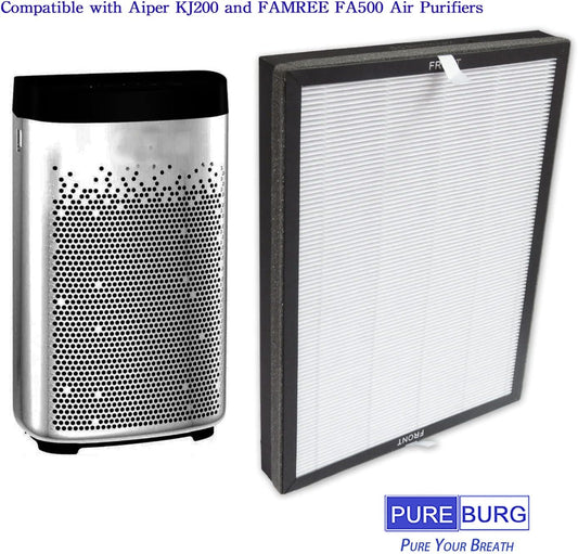 PUREBURG Filtros de repuesto compatibles con purificadores de aire Aiper KJ200...