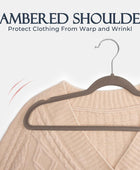 HOUSE DAY - Perchas de terciopelo antideslizantes para trajes (60 unidades)