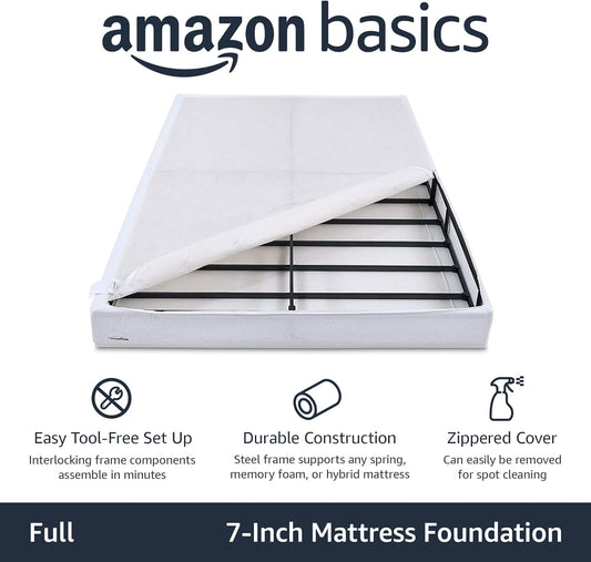 Tienda Basics Base de cama con somier inteligente, base de colchón de 7