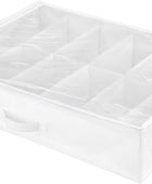 Bolsa Whitmor para zapatos, almacenamiento bajo de la cama, Blancotransparente,...