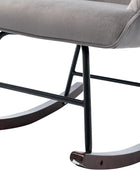 HomVent Mecedora tapizada, moderna y cómoda de terciopelo, silla mecedora con...