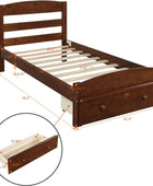 Harper & Bright Designs Cama individual con cajones de almacenamiento, cama...
