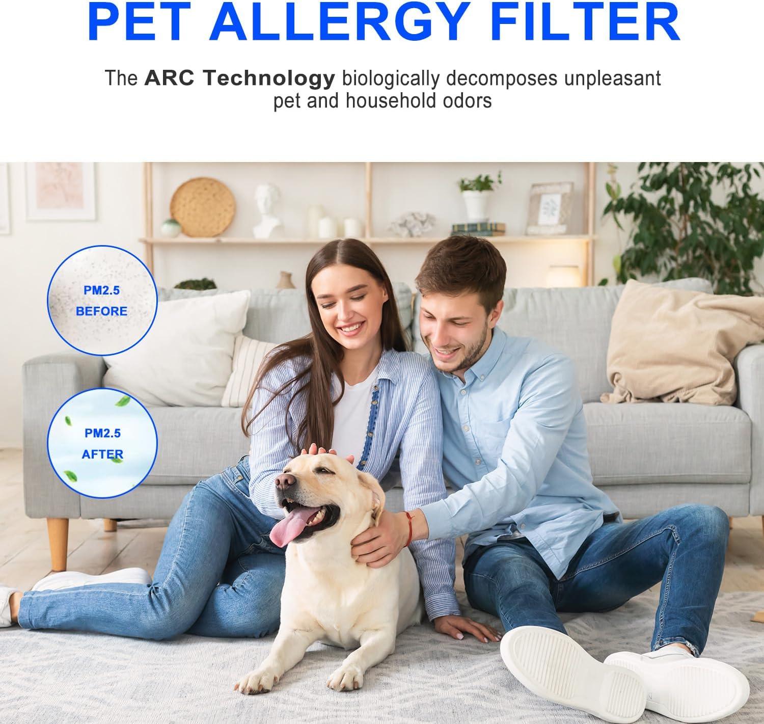 Filtro de repuesto compatible con purificador de aire Afloia MaxMageMage Pro,